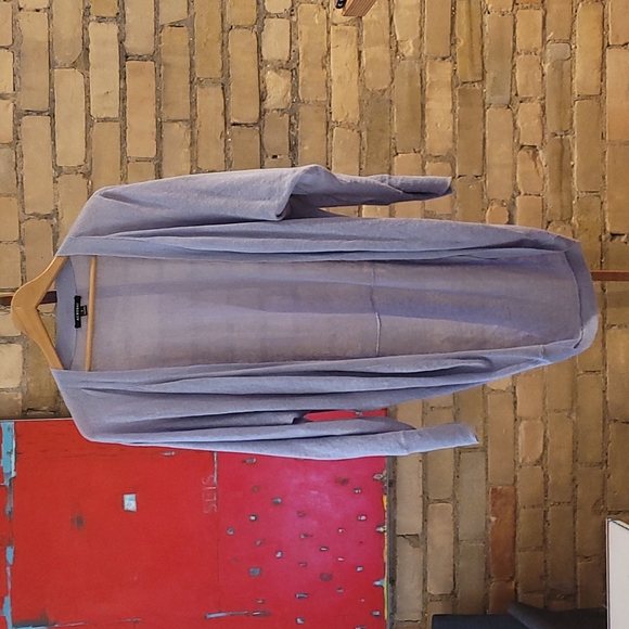 Acrobat linen cocoon cardigan, size S, blue - Picture 2 of 4